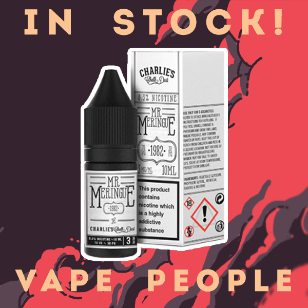 Mr and Ms Meringue e liquids are now in stock!