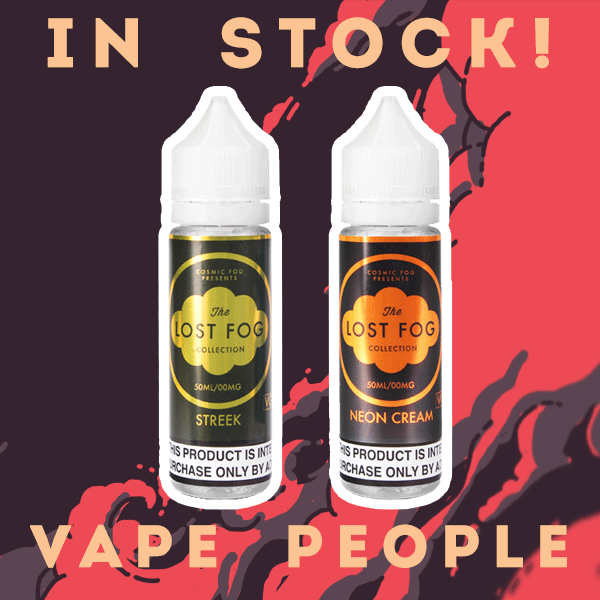 The Lost Fog's Neon Cream and Streek e-liquids in 50ml Shortfills!