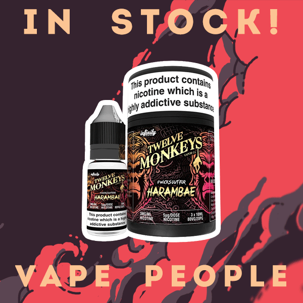 New Harambae e-liquid by Twelve Monkeys is in stock!