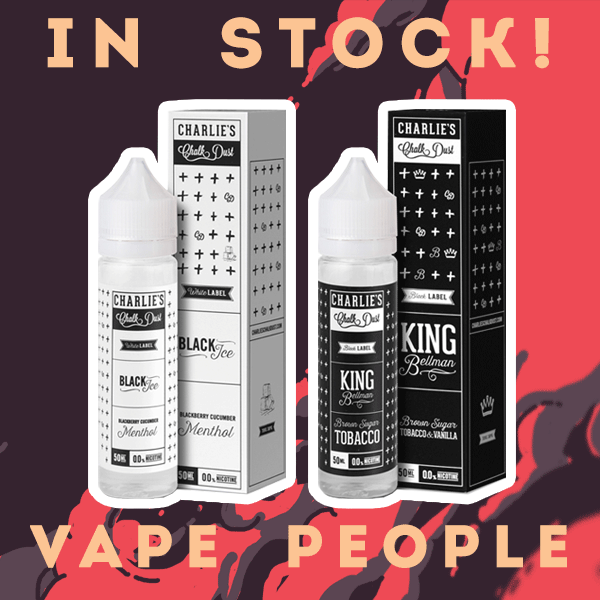 2 New 50ml short fill flavours by Charlie's Chalk dust are in stock!