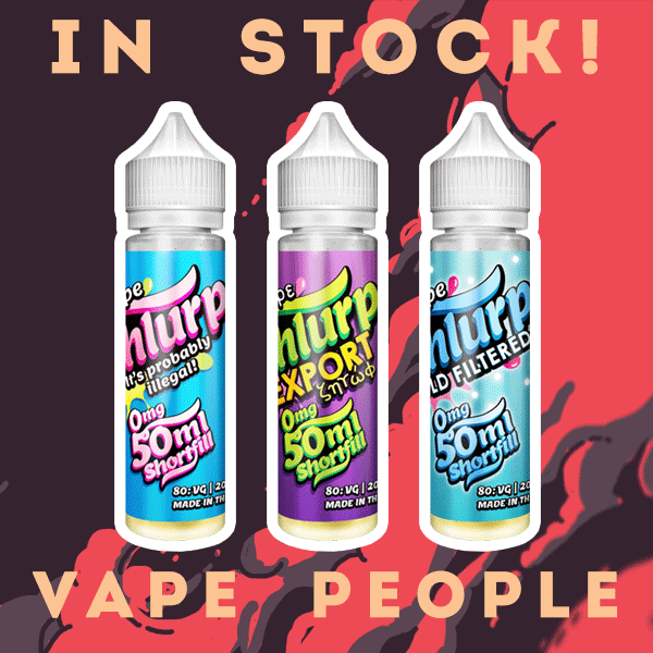 Vape Shlurp vape liquids are now available in 50ml short fills