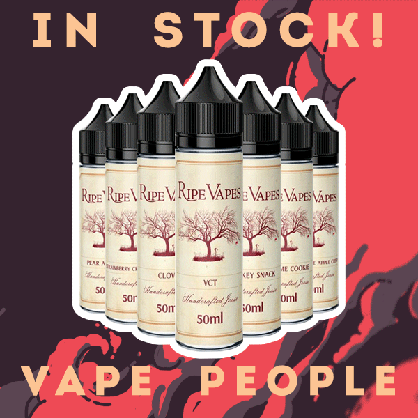 Ripe Vapes 50ml vape liquid short fills are in stock!