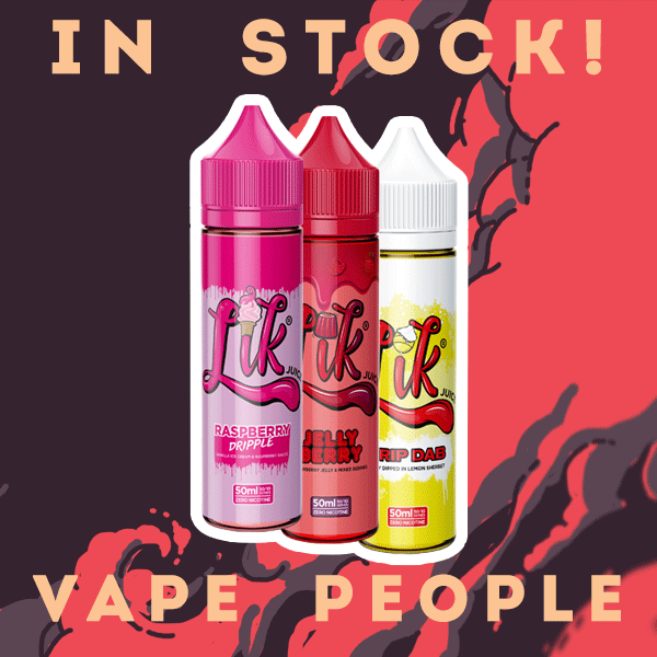 Lik Juice 50ml short fill vape liquid are in stock!