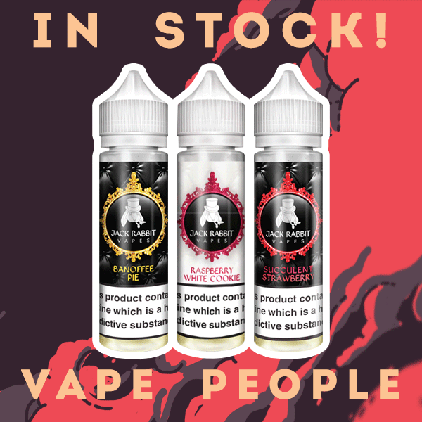 Jack Rabbit Vapes are in in 50ml shortfill Big Block bottles!