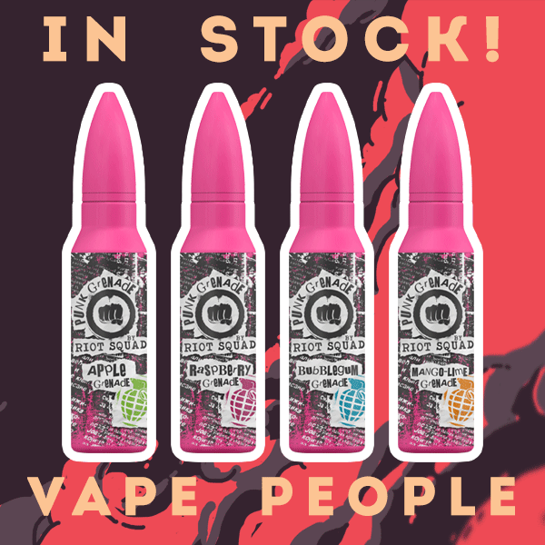 UK Punk Grenade 50ml vape liquid shortfills have landed!