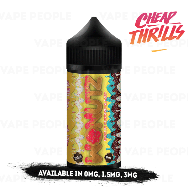 Biscuit Custard Glazed vape liquid by Wonutz - 100ml Short Fill Biscuit Custard Glazed vape liquid by Wonutz - 100ml Short Fill