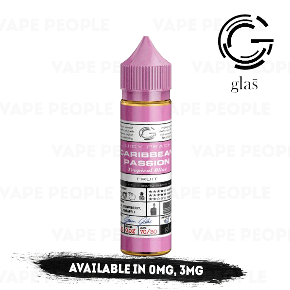 Caribbean Passion vape liquid by Glas Basix - 50ml Short Fill - Buy UK Caribbean Passion vape liquid by Glas Basix - 50ml Short Fill - Buy UK