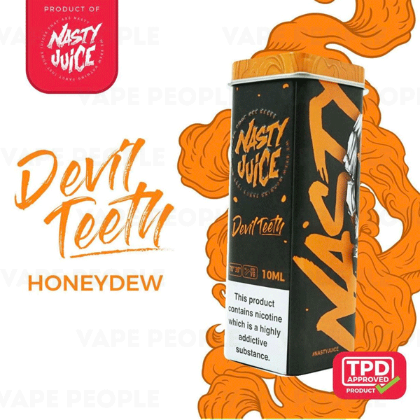 Devil Teeth vape liquid by Nasty Juice - 5 x 10ml Devil Teeth vape liquid by Nasty Juice - 5 x 10ml