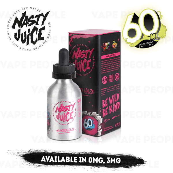 Wicked Haze vape liquid by Nasty Juice - 50ml Short Fill Wicked Haze vape liquid by Nasty Juice - 50ml Short Fill
