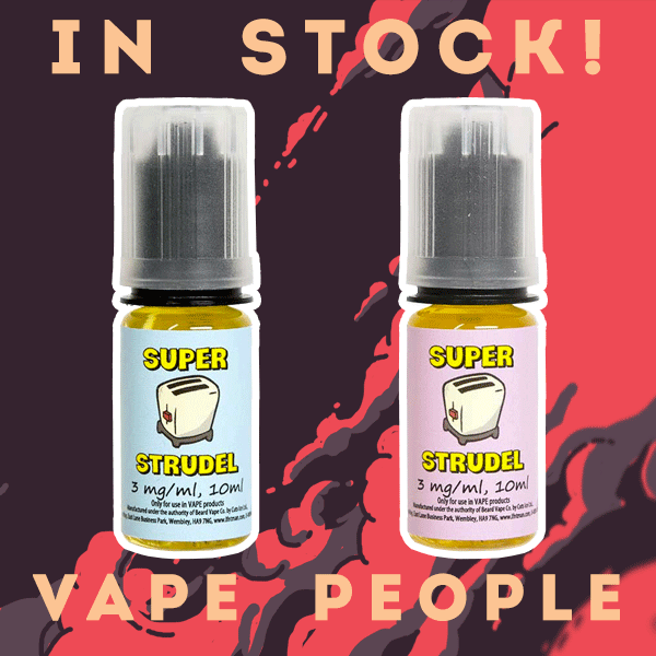 TPD compliant Super Strudel in 10ml bottles added to stock!