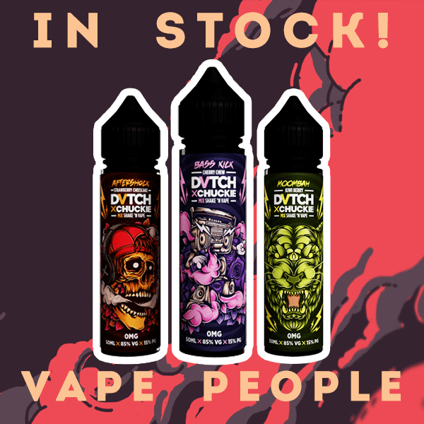 DVTCH X DJ CHUCKIE 50ml shortfills are in stock!