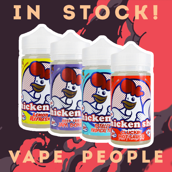 Chicken Shop vape juices in massive 200ml bottles are in stock!