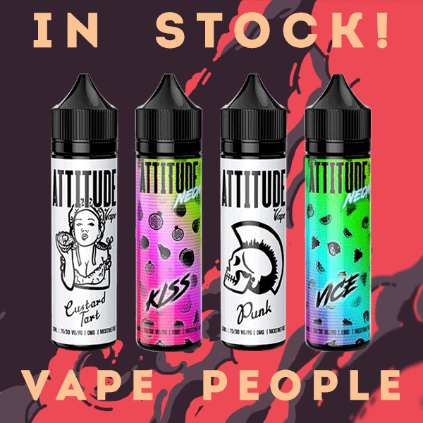 Attitude Vape 50ml shortfill edition e-liquids are in stock!