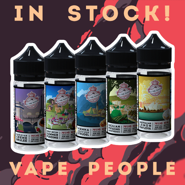 Team Time Travels vape liquids are in stock!