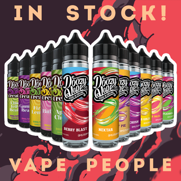 Doozy Vape Co 50ml vape liquid shortfills are in stock!