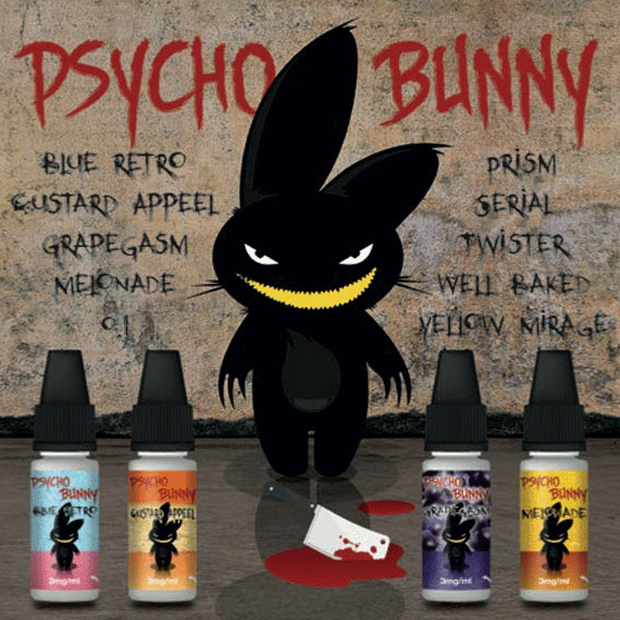 New TPD compliant Psycho Bunny in 10ml bottles has arrived!