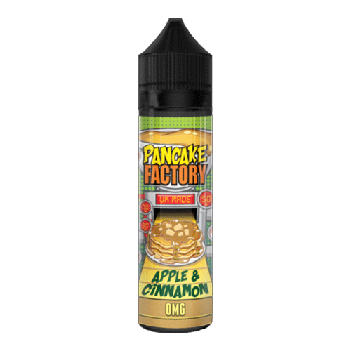 Apple & Cinnamon vape liquid by Pancake Factory - 50ml Short Fill - Buy UK