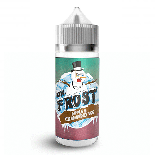 Apple & Cranberry Ice vape liquid by Dr Frost - 100ml Short Fill - Buy UK