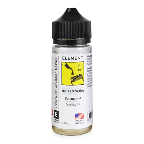 Banana Nut Dripper (Bn) vape liquid by Element E-liquids - 100ml Short Fill - Buy UK