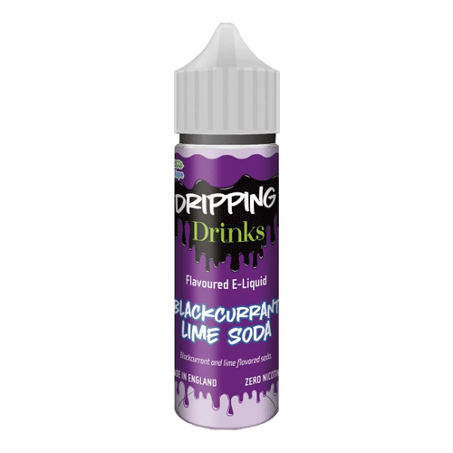 Blackcurrant Lime Soda vape liquid by Dripping Range - 50ml Short Fill - Buy UK