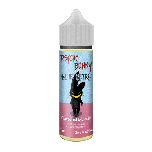 Blue Retro vape liquid by Psycho Bunny - 50ml Short Fill - Buy UK