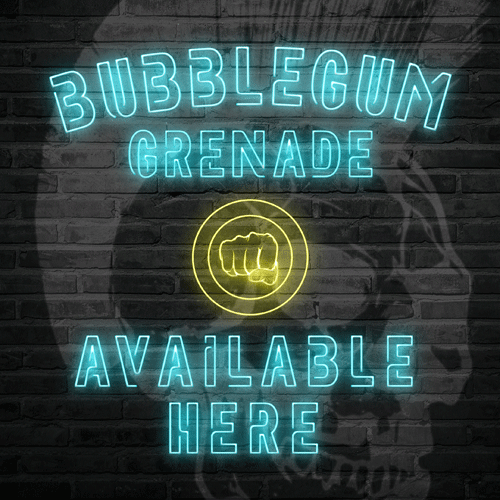 Bubblegum Grenade vape liquid by Riot Squad's Punk Grenade - 50ml Short Fill - Buy UK