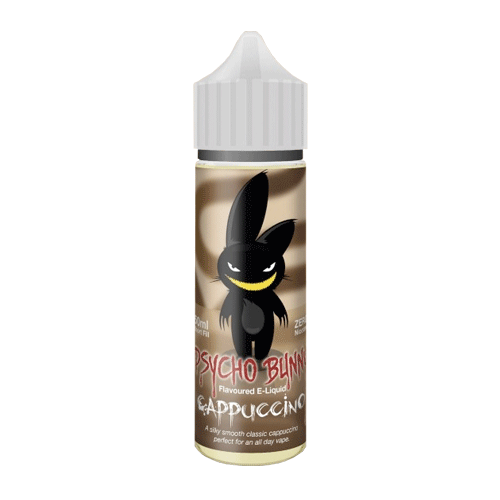 Cappuccino vape liquid by Psycho Bunny - 50ml Short Fill - Buy UK