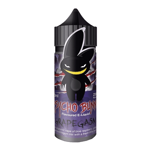 Grapegasm vape liquid by Psycho Bunny - 100ml Short Fill - Buy UK
