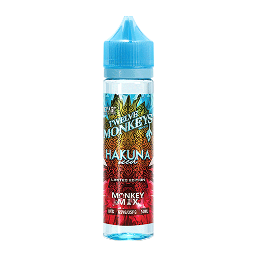 Hakuna Iced vape liquid by Twelve Monkeys: Ice Age Mix Series - 50ml Short Fill - Buy UK