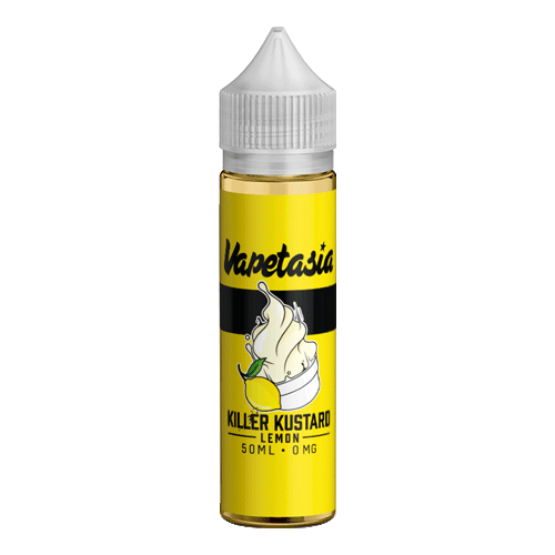 Killer Kustard Lemon vape liquid by Vapetasia - 50ml Short Fill