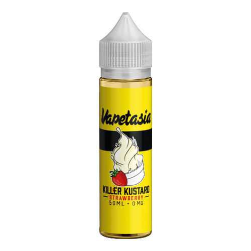 Killer Kustard Strawberry vape liquid by Vapetasia - 50ml Short Fill