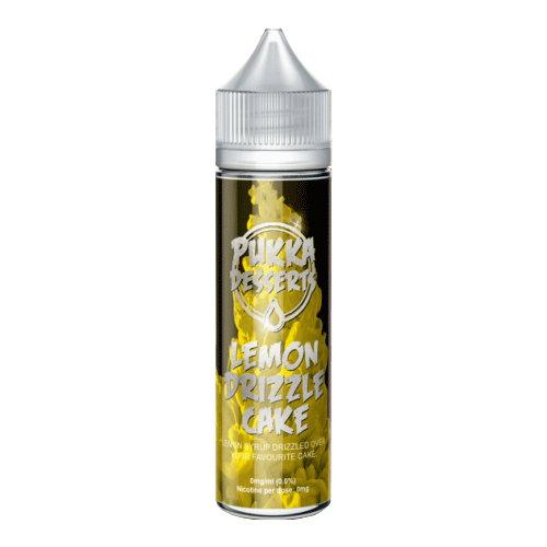 Lemon Drizzle Cake vape liquid by Pukka Juice Deserts- 50ml Short Fill - Buy UK