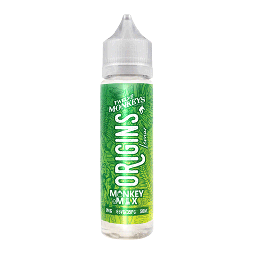 Lemur vape liquid by Origins: 12 Monkeys Mix - 50ml Short Fill - Buy UK