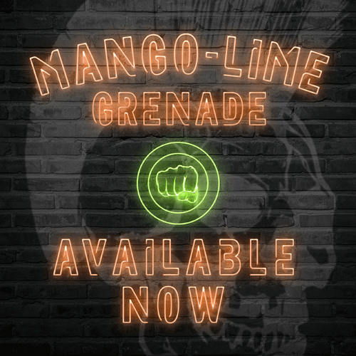 Mango-Lime Grenade vape liquid by Riot Squad's Punk Grenade - 50ml Short Fill - eJuice