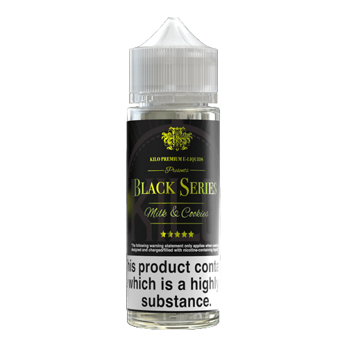 Milk and Cookies vape liquid by Kilo Black Series - 100ml Short Fill - buy UK