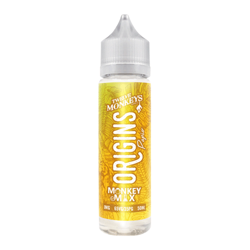 Papio vape liquid by Origins: 12 Monkeys Mix - 50ml Short Fill - eJuice