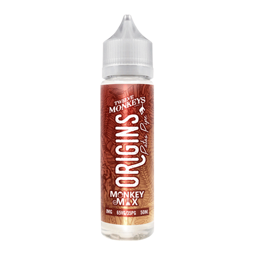 Patas Pipe vape liquid by Origins: 12 Monkeys Mix - 50ml Short Fill - eJuice