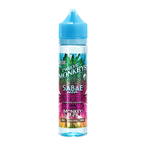 Sabae Iced vape liquid by Twelve Monkeys: Ice Age Mix Series - 50ml Short Fill - eJuice