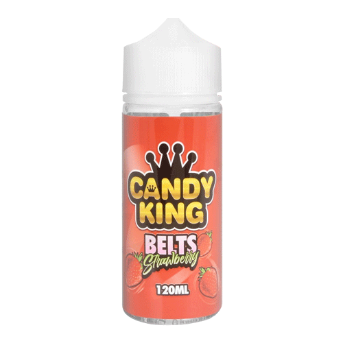 Strawberry Belts vape liquid by Candy King - 100ml Short Fill / 10ml Nic Shots