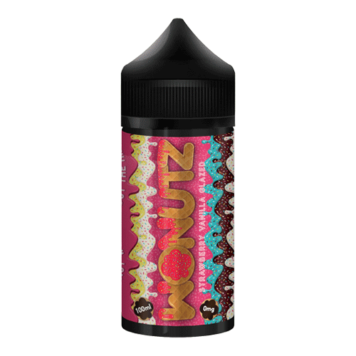 Strawberry Vanilla Glazed vape liquid by Wonutz - 100ml Short Fill Strawberry Vanilla Glazed vape liquid by Wonutz - 100ml Short Fill