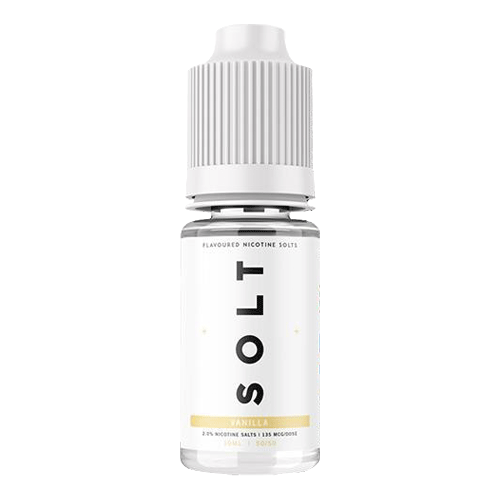 Vanilla nic salt vape liquid by Solt - 5 x 10ml, 10 x 10ml - eJuice