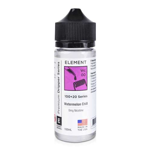 Watermelon Chill (Wc) vape liquid by Element E-liquids - 100ml Short Fill - eJuice