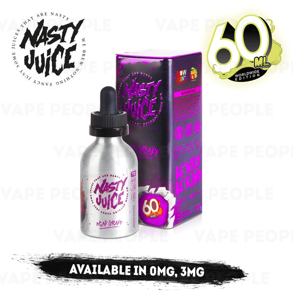 ASAP Grape vape liquid by Nasty Juice - 50ml Short Fill - Buy UK