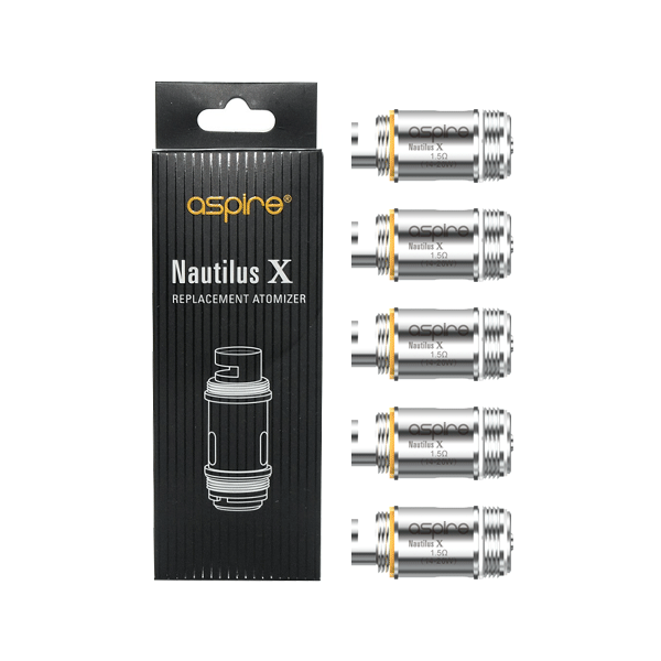 Aspire Nautilus X Coils - 1.5 Ohm or 1.8 Ohm (5 Pack) - Buy UK