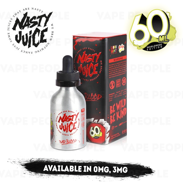 Bad Blood vape liquid by Nasty Juice - 50ml Short Fill - Buy UK