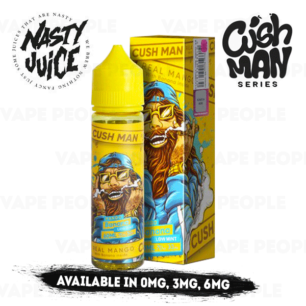 Banana Cush Man vape liquid by Nasty Juice - 50ml Short Fill - Buy UK