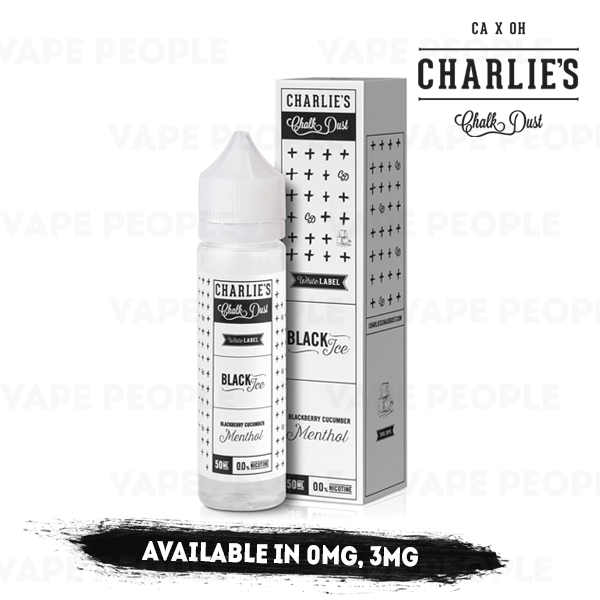 Black Ice vape liquid by Charlie's Chalk Dust - 50ml Short Fill - Buy UK