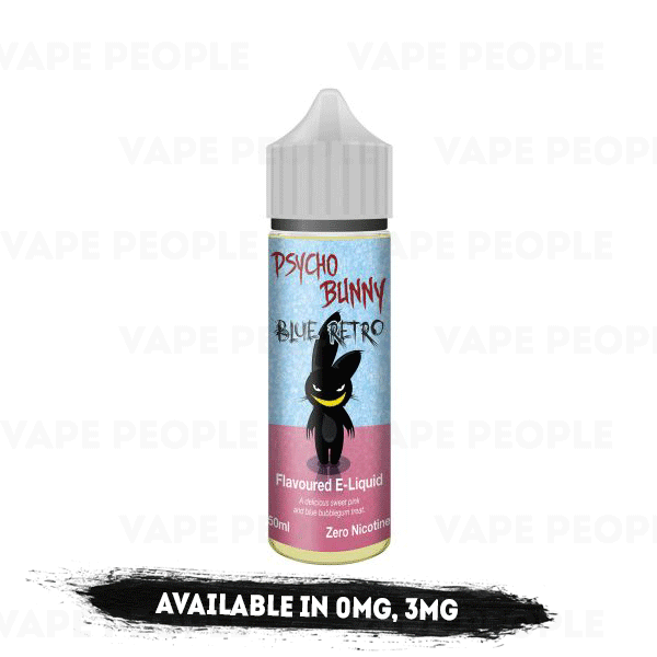 Blue Retro vape liquid by Psycho Bunny - 50ml Short Fill - Buy UK