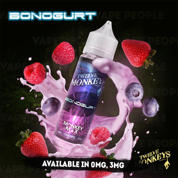 Bonogurt vape liquid by Twelve Monkeys Mix Series - 50ml Short Fill - Buy UK