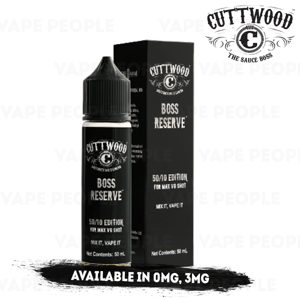 Boss Reserve vape liquid by Cuttwood - 50ml Short Fill - Buy UK